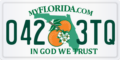 FL license plate 0423TQ