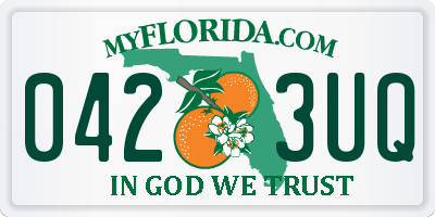 FL license plate 0423UQ