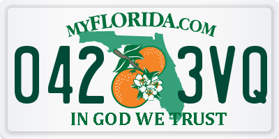 FL license plate 0423VQ
