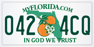 FL license plate 0424CQ