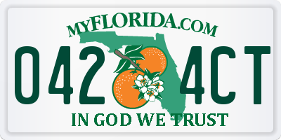 FL license plate 0424CT