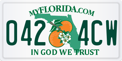 FL license plate 0424CW