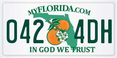 FL license plate 0424DH