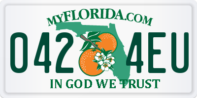 FL license plate 0424EU