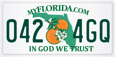 FL license plate 0424GQ