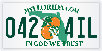 FL license plate 0424IL