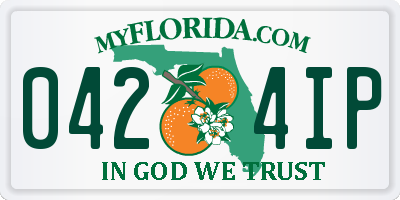 FL license plate 0424IP