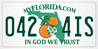FL license plate 0424IS