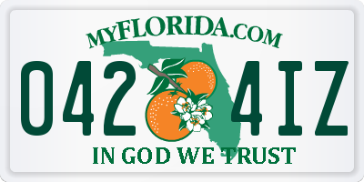 FL license plate 0424IZ