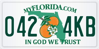 FL license plate 0424KB