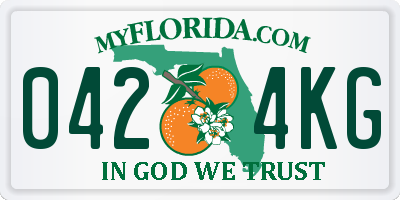 FL license plate 0424KG