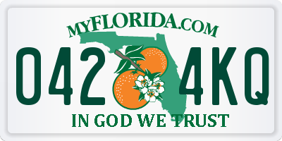 FL license plate 0424KQ