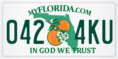 FL license plate 0424KU