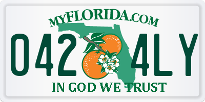 FL license plate 0424LY