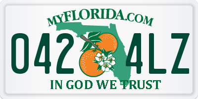 FL license plate 0424LZ