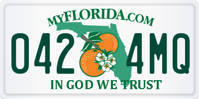 FL license plate 0424MQ