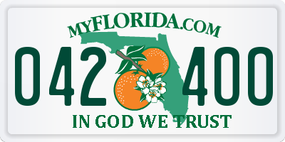 FL license plate 0424OO