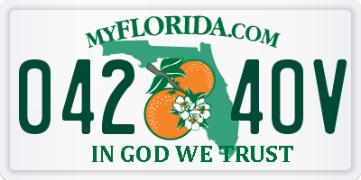 FL license plate 0424OV