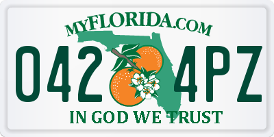 FL license plate 0424PZ