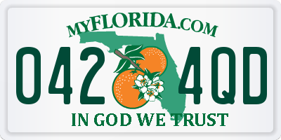 FL license plate 0424QD