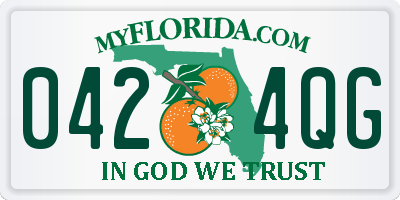 FL license plate 0424QG