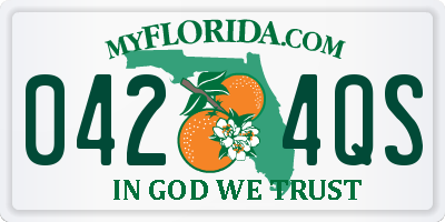 FL license plate 0424QS
