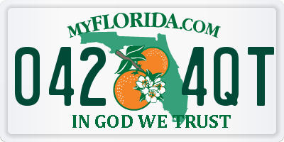 FL license plate 0424QT