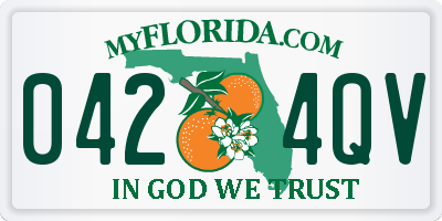 FL license plate 0424QV