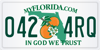 FL license plate 0424RQ