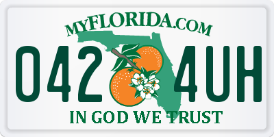 FL license plate 0424UH