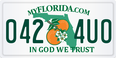 FL license plate 0424UO