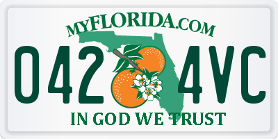 FL license plate 0424VC