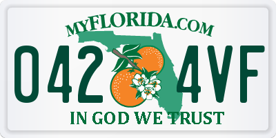 FL license plate 0424VF