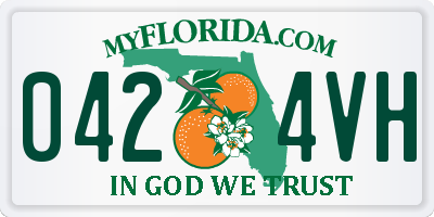 FL license plate 0424VH