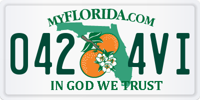 FL license plate 0424VI