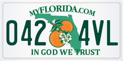 FL license plate 0424VL