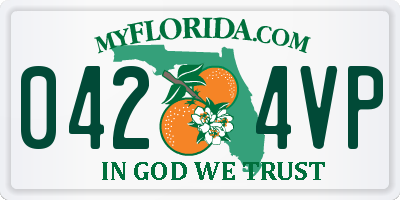 FL license plate 0424VP