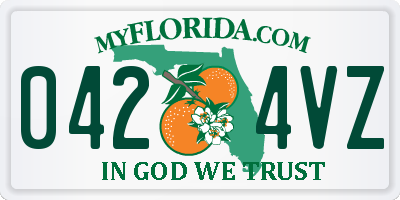 FL license plate 0424VZ