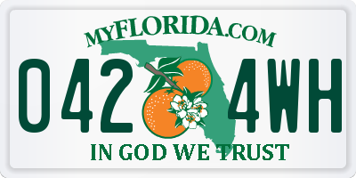 FL license plate 0424WH