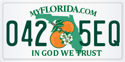 FL license plate 0425EQ