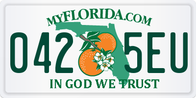 FL license plate 0425EU