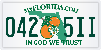 FL license plate 0425II