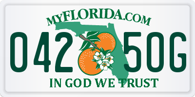 FL license plate 0425OG