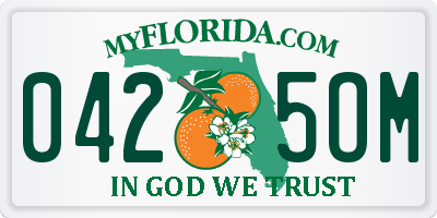 FL license plate 0425OM