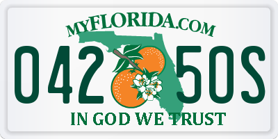 FL license plate 0425OS