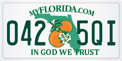 FL license plate 0425QI