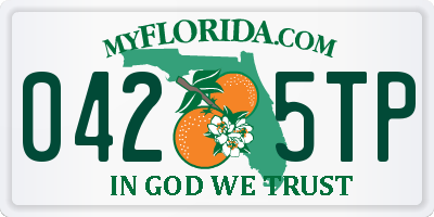 FL license plate 0425TP