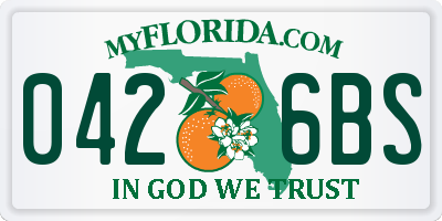 FL license plate 0426BS