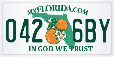 FL license plate 0426BY