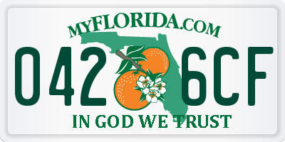 FL license plate 0426CF